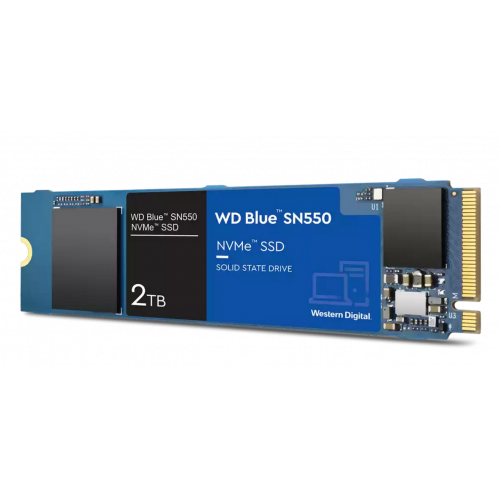 Продать SSD-диск Western Digital Blue SN550 2TB M.2 (2280 PCI-E) NVMe x4 (WDS200T2B0C) по Trade-In интернет-магазине Телемарт - Киев, Днепр, Украина фото