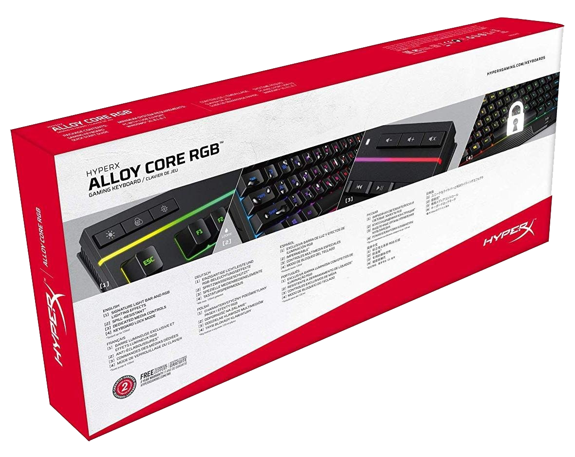 HyperX Alloy Core RGB обзор, характеристики, цена на HyperX Alloy Core