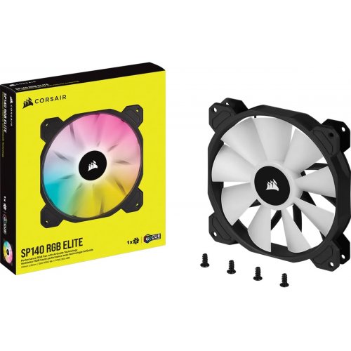 Продати Кулер для корпусу Corsair iCUE SP140 RGB ELITE Performance PWM (CO-9050110-WW) Black за Trade-In у інтернет-магазині Телемарт - Київ, Дніпро, Україна фото