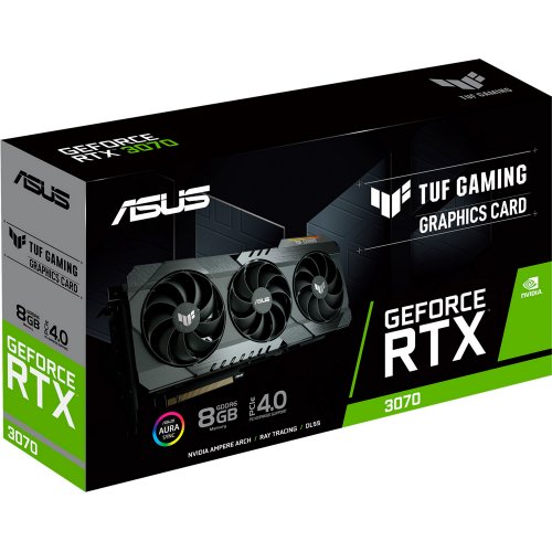 Продати Відеокарта Asus TUF GeForce RTX 3070 Gaming 8192MB (TUF-RTX3070-8G-V2-GAMING) за Trade-In у інтернет-магазині Телемарт - Київ, Дніпро, Україна фото