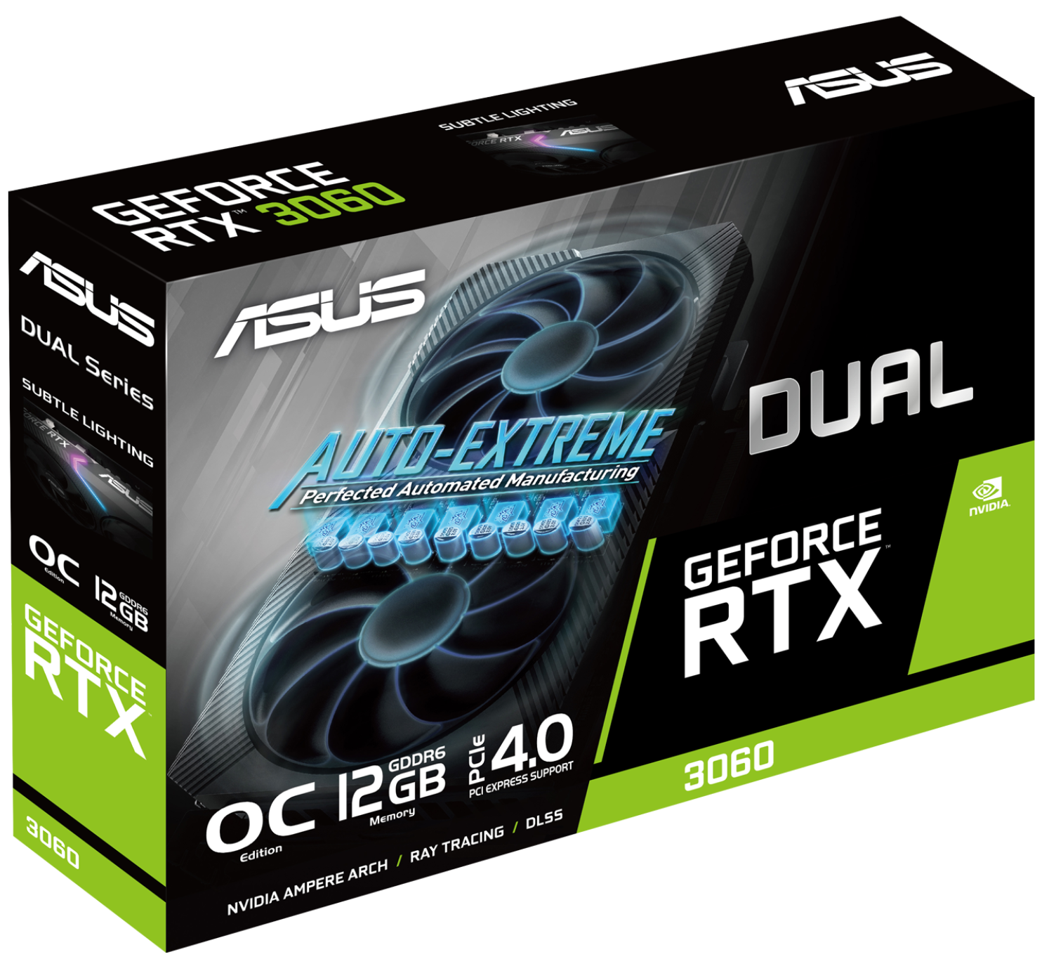 Видеокарта Asus GeForce RTX 3060 Dual OC 12288MB (DUAL-RTX3060-O12G-V2 ...