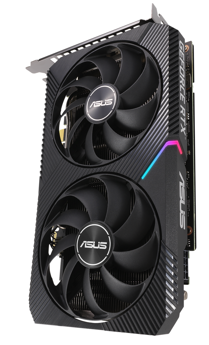 Видеокарта Asus GeForce RTX 3060 Ti Mini OC 8192MB (DUAL-RTX3060TI-O8G ...