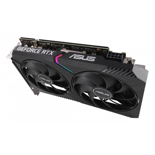 Фото Видеокарта Asus GeForce RTX 3060 Ti Mini OC 8192MB (DUAL-RTX3060TI-O8G-MINI-V2)