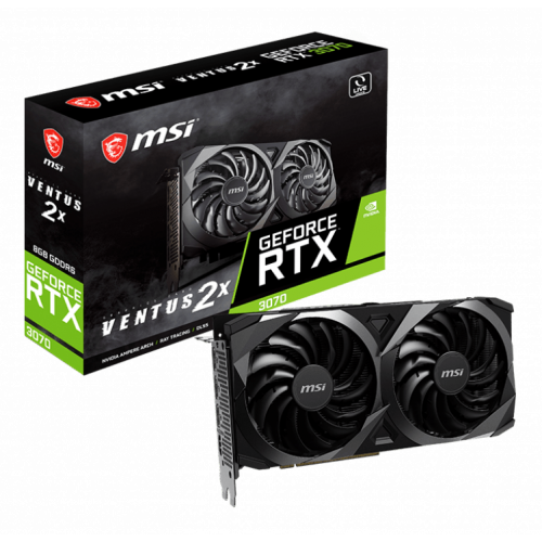 Продать Видеокарта MSI GeForce RTX 3070 VENTUS 2X 8192MB (RTX 3070 VENTUS 2X 8G) LHR по Trade-In интернет-магазине Телемарт - Киев, Днепр, Украина фото