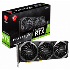 Фото MSI GeForce RTX 3060 Ti VENTUS 3X OC 8192MB (RTX 3060 Ti VENTUS 3X 8G OC) LHR