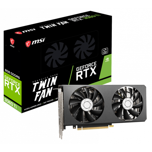 Продати Відеокарта MSI GeForce RTX 3060 Ti TWIN FAN 8192MB (RTX 3060 Ti TWIN FAN 8G) LHR за Trade-In у інтернет-магазині Телемарт - Київ, Дніпро, Україна фото