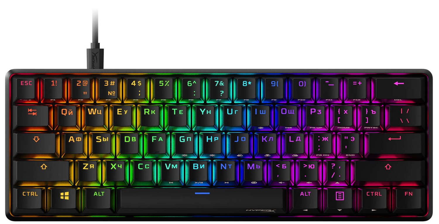 Купить Клавиатура HyperX Alloy Origins 60 HyperX Red (HKBO1S-RB-RU/G ...