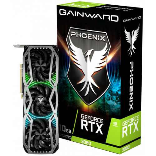 Продать Видеокарта Gainward GeForce RTX 3080 Phoenix V1 10240MB (471056224-1952) LHR по Trade-In интернет-магазине Телемарт - Киев, Днепр, Украина фото