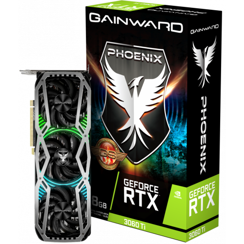 Продать Видеокарта Gainward GeForce RTX 3060 Ti Phoenix "GS" V1 8192MB (471056224-2256) LHR по Trade-In интернет-магазине Телемарт - Киев, Днепр, Украина фото