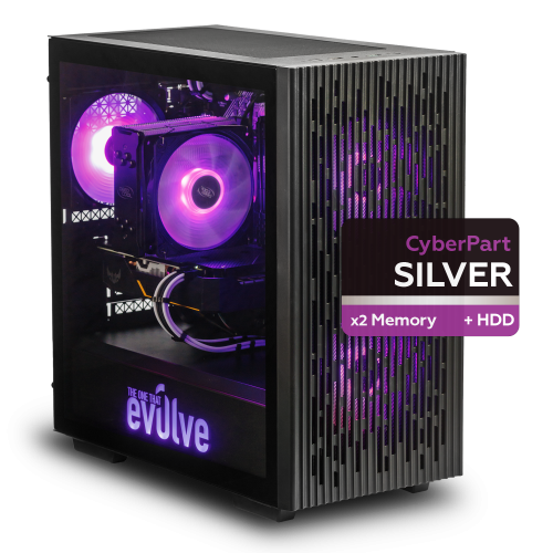 Продать Компьютер EVOLVE CyberPart Silver 2H+ (EVCP-S2Hi1010FN166-16S240H1TBk) Black по Trade-In интернет-магазине Телемарт - Киев, Днепр, Украина фото
