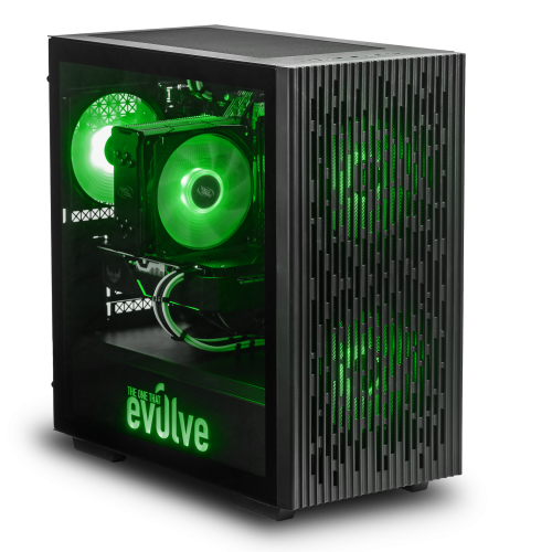 Продать Компьютер EVOLVE CyberPart Silver 2H+ (EVCP-S2Hi1010FN166-16S240H1TBk) Black по Trade-In интернет-магазине Телемарт - Киев, Днепр, Украина фото
