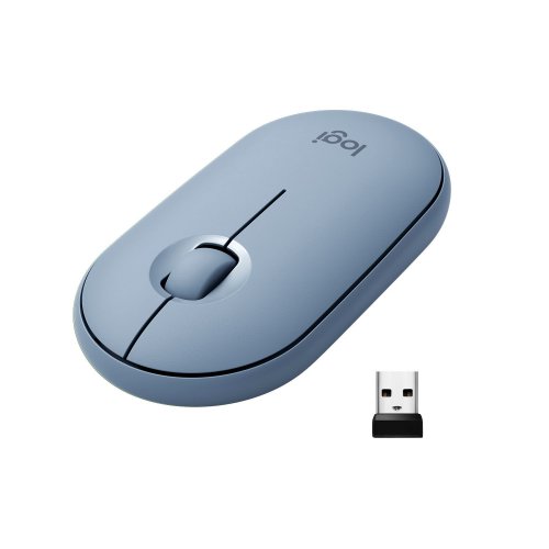 Купити Миша Logitech Pebble M350 (910-005719) Blue Grey - ціна в Києві, Львові, Вінниці, Хмельницькому, Франківську, Україні | інтернет-магазин TELEMART.UA фото