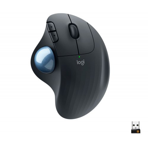 Купити Миша Logitech ERGO M575 (910-005872) Black - ціна в Києві, Львові, Вінниці, Хмельницькому, Франківську, Україні | інтернет-магазин TELEMART.UA фото