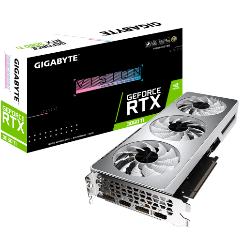 Фото Видеокарта Gigabyte GeForce RTX 3060 Ti VISION OC 8192MB (GV-N306TVISION OC-8GD 2.0)