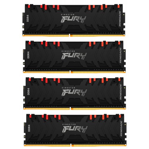 Продати ОЗП Kingston DDR4 32GB (4x8GB) 3600Mhz FURY Renegade RGB Black (KF436C16RBAK4/32) за Trade-In у інтернет-магазині Телемарт - Київ, Дніпро, Україна фото