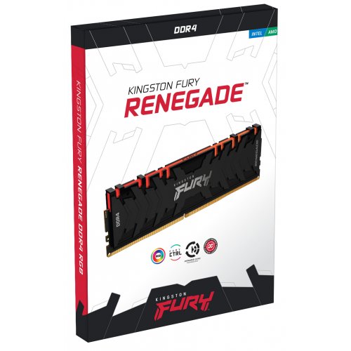 Продати ОЗП Kingston DDR4 32GB (4x8GB) 3600Mhz FURY Renegade RGB Black (KF436C16RBAK4/32) за Trade-In у інтернет-магазині Телемарт - Київ, Дніпро, Україна фото