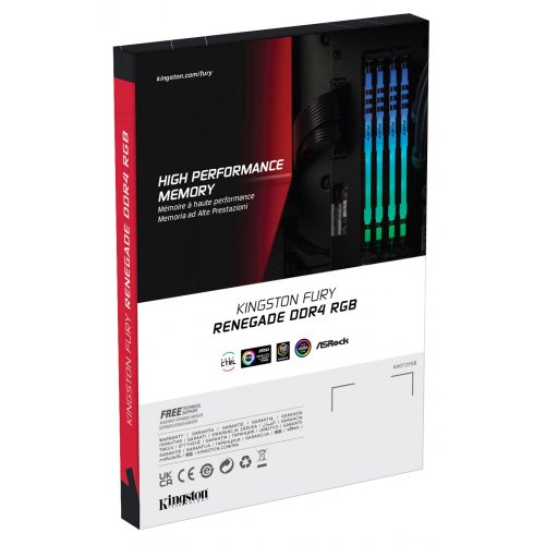 Фото ОЗП Kingston DDR4 16GB (2x8GB) 4600Mhz FURY Renegade RGB Black (KF446C19RBAK2/16)