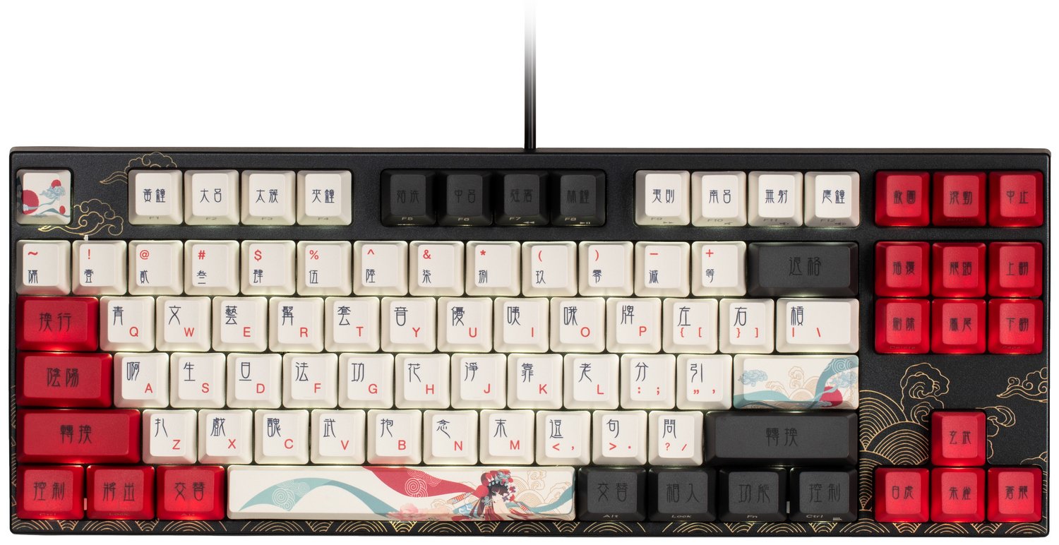 Купить Клавиатура Varmilo VA87M Beijing Opera Cherry MX Brown  (VA87MN2W/LL3DJ2PV) Black/Red - цена в Харькове, Киеве, Днепре, Одессе в  интернет-магазине Telemart