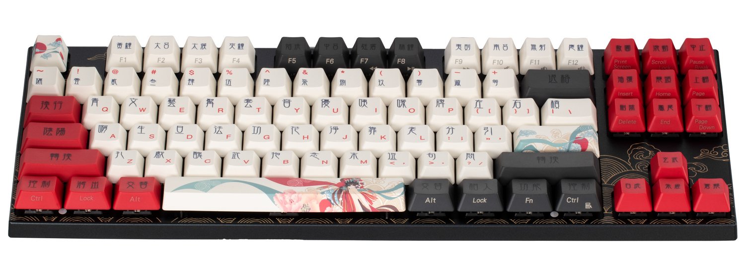 Купить Клавиатура Varmilo VA87M Beijing Opera Cherry MX Brown  (VA87MN2W/LL3DJ2PV) Black/Red - цена в Харькове, Киеве, Днепре, Одессе в  интернет-магазине Telemart