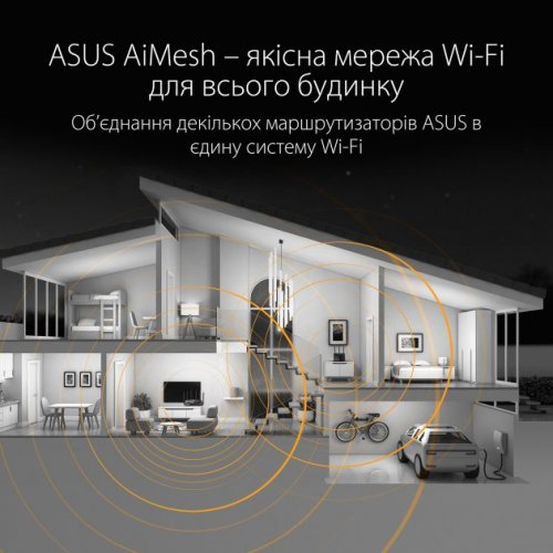 Купить Wi-Fi роутер Asus TUF Gaming AX5400 (TUF-AX5400) - цена в Харькове, Киеве, Днепре, Одессе
в интернет-магазине Telemart фото