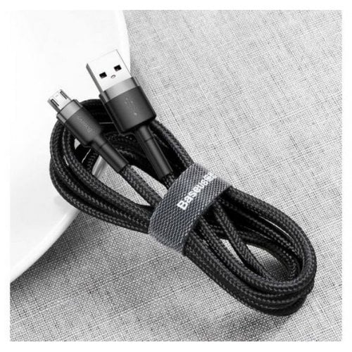 Купить Кабель Baseus Cafule Cable USB to microUSB 1m 2.4A Data/Charge (CAMKLF-BG1) Black/Grey - цена в Харькове, Киеве, Днепре, Одессе
в интернет-магазине Telemart фото