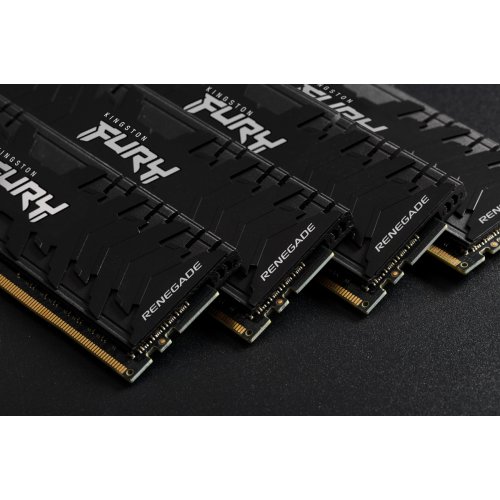 Photo RAM Kingston DDR4 128GB (4x32GB) 3600Mhz FURY Renegade Black (KF436C18RBK4/128)