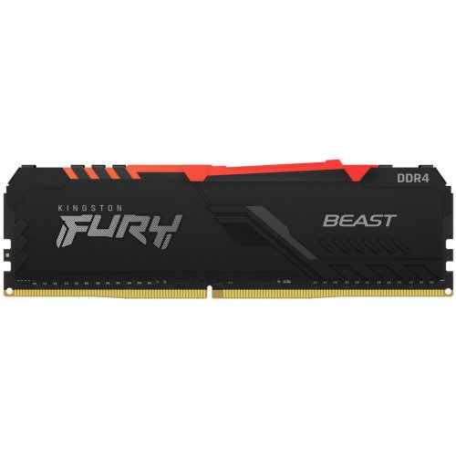 

Kingston DDR4 8GB 2666Mhz FURY Beast RGB Black (KF426C16BBA/8)