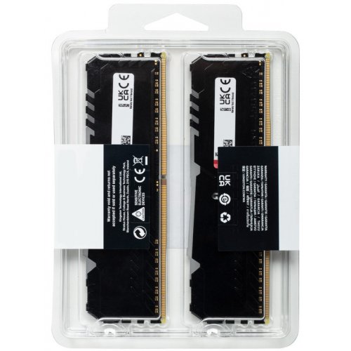 Photo RAM Kingston DDR4 16GB (2x8GB) 2666Mhz FURY Beast RGB Black (KF426C16BBAK2/16)