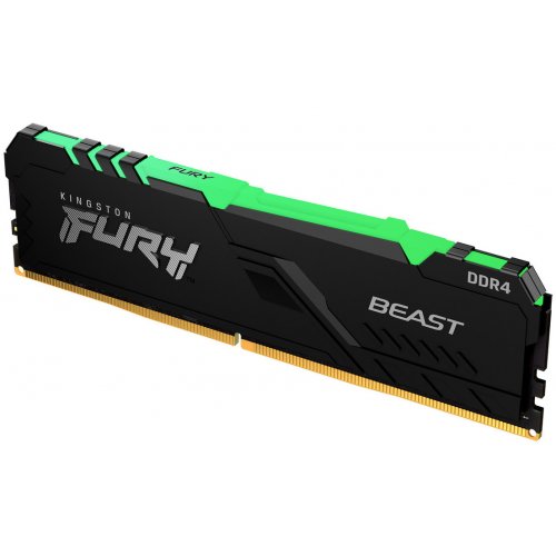 Продать ОЗУ Kingston DDR4 32GB 2666Mhz FURY Beast RGB Black (KF426C16BBA/32) по Trade-In интернет-магазине Телемарт - Киев, Днепр, Украина фото