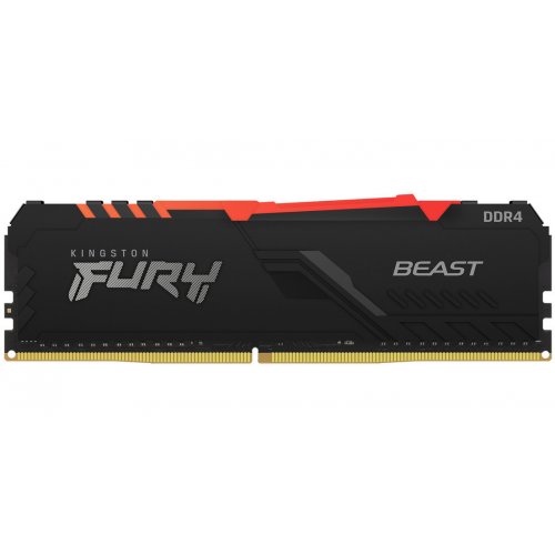 Продати ОЗП Kingston DDR4 64GB (4x16GB) 3000Mhz FURY Beast RGB Black (KF430C16BBAK4/64) за Trade-In у інтернет-магазині Телемарт - Київ, Дніпро, Україна фото