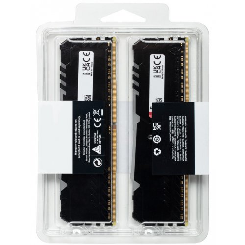 Продати ОЗП Kingston DDR4 64GB (4x16GB) 3000Mhz FURY Beast RGB Black (KF430C16BBAK4/64) за Trade-In у інтернет-магазині Телемарт - Київ, Дніпро, Україна фото