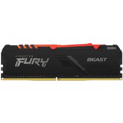 ОЗУ Kingston DDR4 8GB 3200Mhz FURY Beast RGB Black (KF432C16BBA/8)