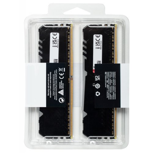 Фото ОЗУ Kingston DDR4 32GB (2x16GB) 3200Mhz FURY Beast RGB Black (KF432C16BB1AK2/32)