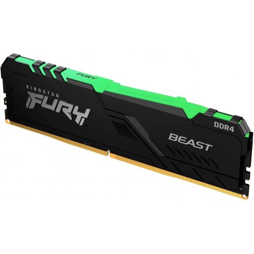 Фото ОЗП Kingston DDR4 16GB 3200Mhz FURY Beast RGB Black (KF432C16BBA/16)