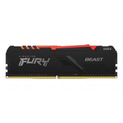 Фото Kingston DDR4 16GB 3600Mhz FURY Beast RGB Black (KF436C18BBA/16)