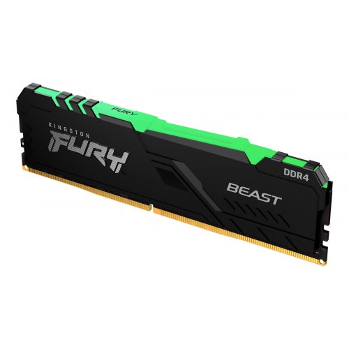 Фото ОЗП Kingston DDR4 16GB 3600Mhz FURY Beast RGB Black (KF436C18BBA/16)