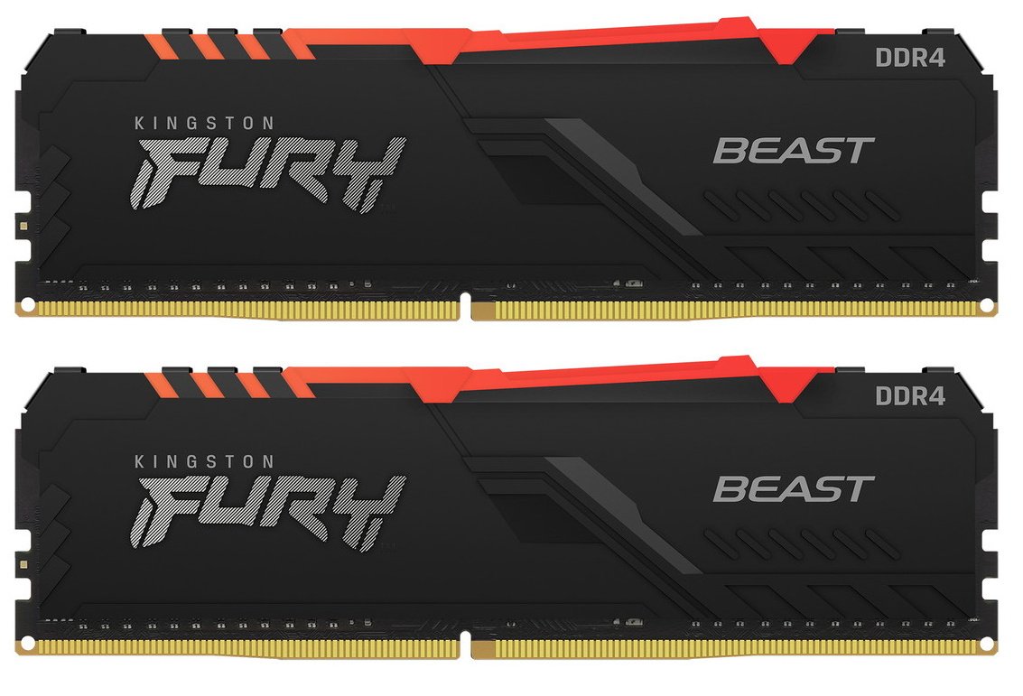 Продати ОЗП Kingston DDR4 32GB (2x16GB) 3600Mhz FURY Beast RGB