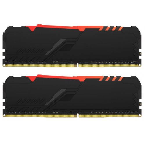 Продати ОЗП Kingston DDR4 16GB (2x8GB) 3733Mhz FURY Beast RGB Black (KF437C19BBAK2/16) за Trade-In у інтернет-магазині Телемарт - Київ, Дніпро, Україна фото