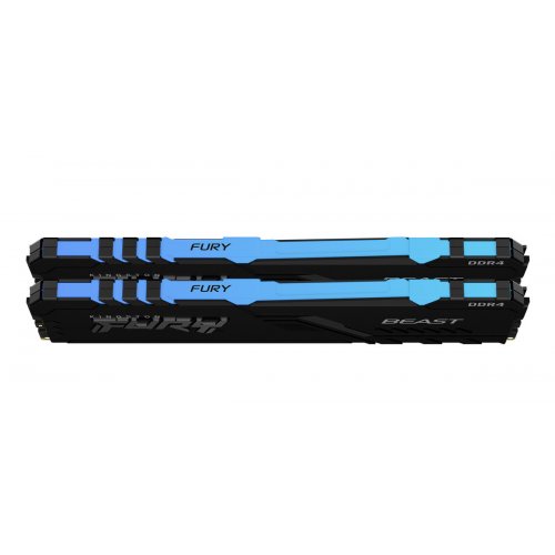 Продати ОЗП Kingston DDR4 16GB (2x8GB) 3733Mhz FURY Beast RGB Black (KF437C19BBAK2/16) за Trade-In у інтернет-магазині Телемарт - Київ, Дніпро, Україна фото