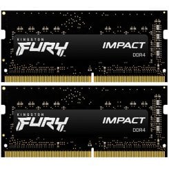 ОЗП Kingston SODIMM DDR4 32GB (2x16GB) 2666Mhz FURY Impact Black (KF426S16IBK2/32)