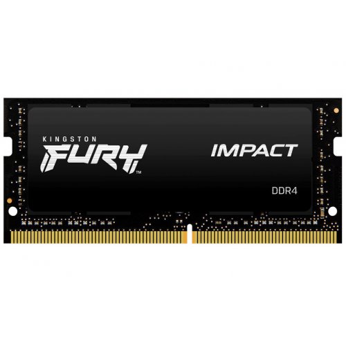 Фото ОЗУ Kingston SODIMM DDR4 64GB (2x32GB) 2666Mhz FURY Impact Black (KF426S16IBK2/64)