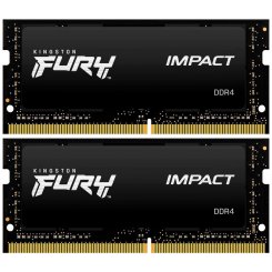 ОЗП Kingston SODIMM DDR4 64GB (2x32GB) 2933Mhz FURY Impact Black (KF429S17IBK2/64)
