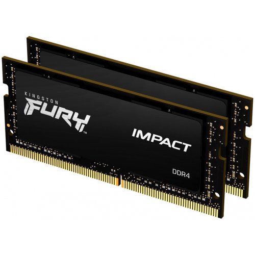 Продати ОЗП Kingston SODIMM DDR4 64GB (2x32GB) 2933Mhz FURY Impact Black (KF429S17IBK2/64) за Trade-In у інтернет-магазині Телемарт - Київ, Дніпро, Україна фото