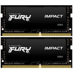 Фото ОЗУ Kingston SODIMM DDR4 64GB (2x32GB) 3200Mhz FURY Impact Black (KF432S20IBK2/64)