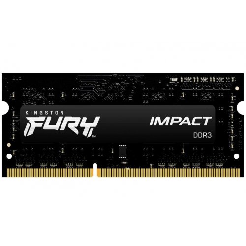 Продать ОЗУ Kingston SODIMM DDR3 8GB (2x4GB) 1600Mhz FURY Impact Black (KF316LS9IBK2/8) по Trade-In интернет-магазине Телемарт - Киев, Днепр, Украина фото