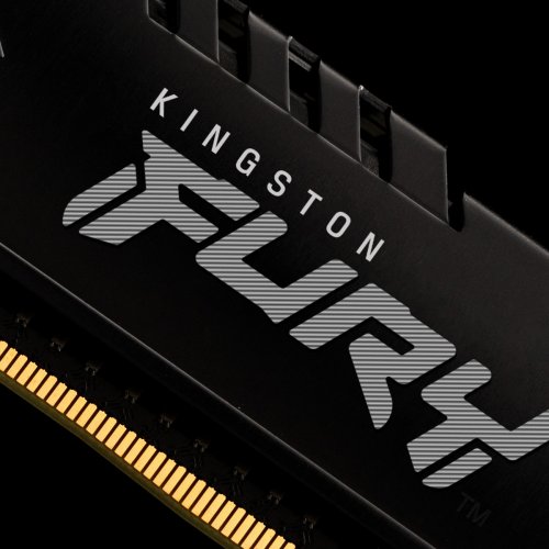 Фото ОЗУ Kingston DDR4 8GB (2x4GB) 2666Mhz FURY Beast Black (KF426C16BBK2/8)