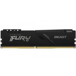 Фото Kingston DDR4 16GB 2666Mhz FURY Beast Black (KF426C16BB/16)