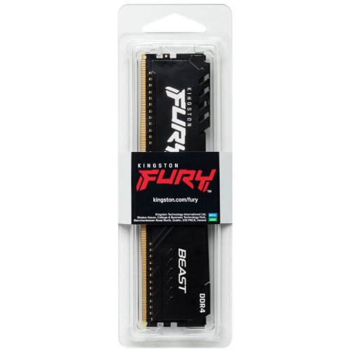 Photo RAM Kingston DDR4 8GB 3200Mhz FURY Beast Black (KF432C16BB/8)