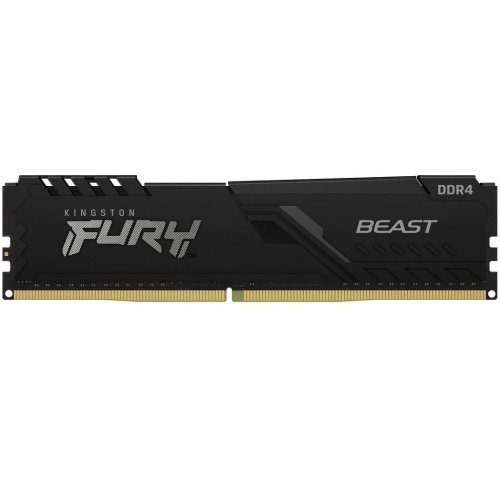ОЗП Kingston DDR4 16GB (2x8GB) 3200Mhz FURY Beast Black (KF432C16BBK2/16) купити в Україні: Київ, Львів, Хмельницький, Тернопіль, Івано-Франківськ | Перевірка сумісності, низька ціна, відгуки, характеристики від TELEMART фото