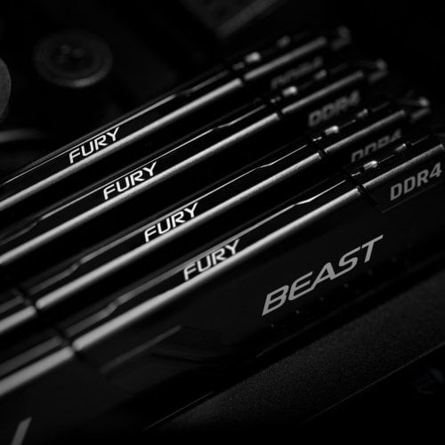 Купить ОЗУ Kingston DDR4 32GB (4x8GB) 3200Mhz FURY Beast Black (KF432C16BBK4/32) с проверкой совместимости: обзор, характеристики, цена в Киеве, Днепре, Одессе, Харькове, Украине | интернет-магазин TELEMART.UA фото